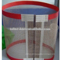 Lateral reinforced bull nose teflon glass mesh dryer belt